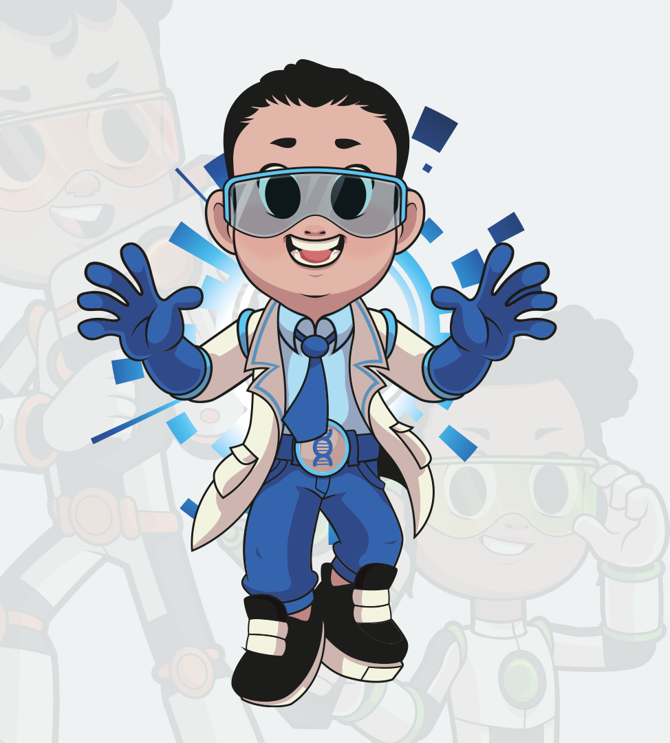 Gibi Dr. Bactéria e sua Turma Aprender saúde ficou divertido!